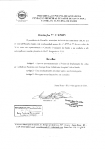 Resolução CMS