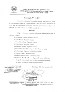 Resolução Nº. 004-2017 CMS